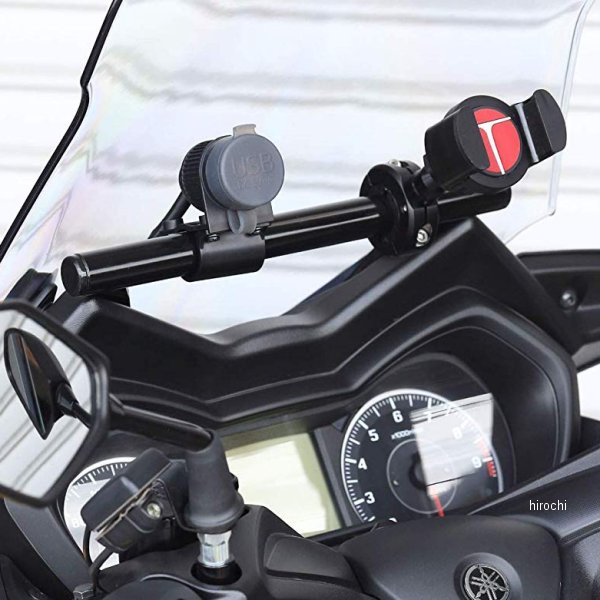 204-0654 キジマ ハンドルマウントステー ブラック 18年以降 XMAX250