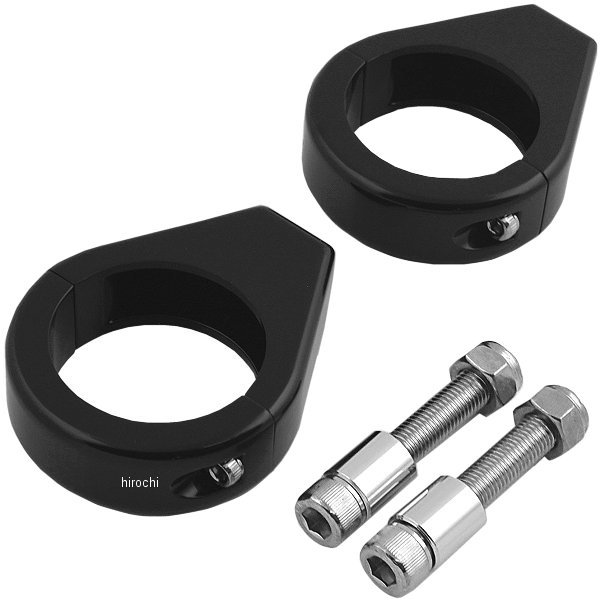 2040-1129 DRAG ウインカー フォーク クランプ 41mm (左右ペア) 黒