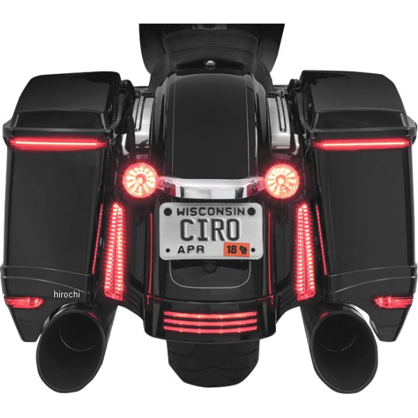2040-2014 40029 チロ CIRO LEDウインカー サドルパック用 10年-13年 FLHX アンバー
