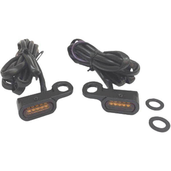 2040-2130 DRAG LEDハンドルバーマーカーライト 09年?16年 FLH 黒/アンバー