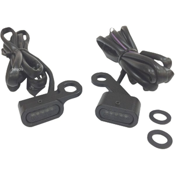 2040-2139 DRAG LEDハンドルバーマーカーライト 04年以降 XL 黒/スモーク