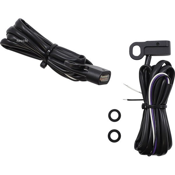 2040-2784 DRAG Specialties  マーカーライト 96年以降 ツーリング、ソフテイル、ダイナ、スポーツスター マットブラック 白/アンバー