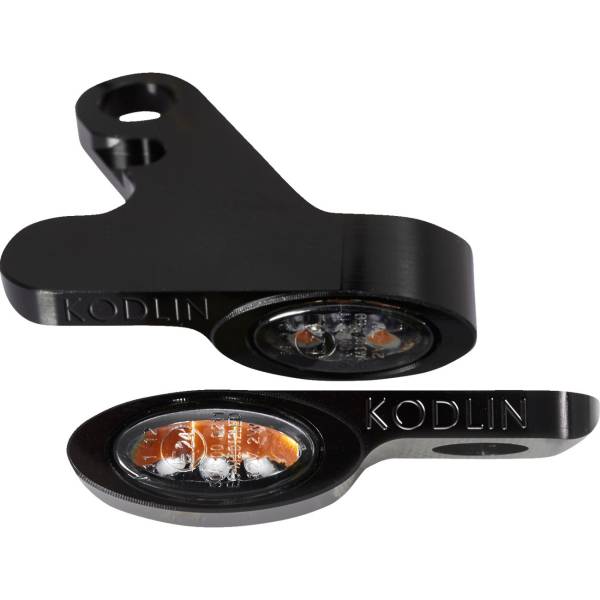 2040-2916 KODLIN USA Elypse LED 2-1 フロントターンシグナル 20年-23年 ハーレー FXLRS 黒