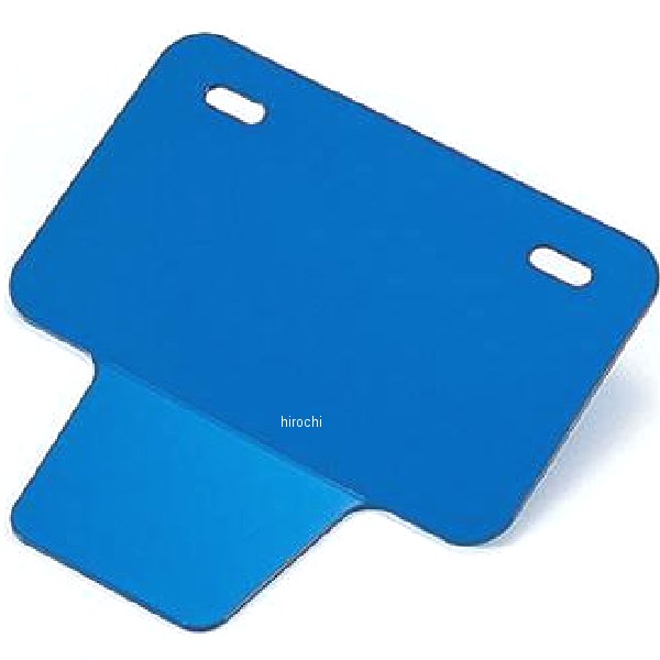 204041 ポッシュ POSH 角小型ナンバープレートホルダー 50～125cc用(三角ステッカー付) ブルー