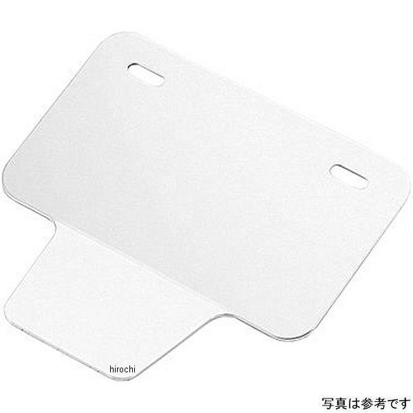 204045 ポッシュ POSH 角小型ナンバープレートホルダー リフレクター付き 50-125cc用 シルバー