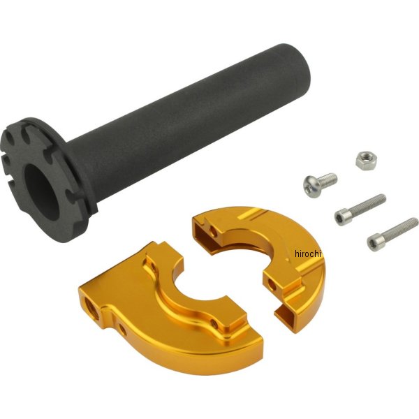 204678-04 シフトアップ ミニ ハイスロットルケース&スリーブ44mm ゴールド