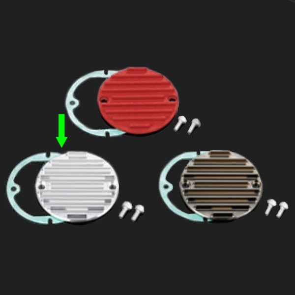 205006-03 シフトアップ ビレットクラッチカバー ハンドルクラッチタイプ用 シルバー