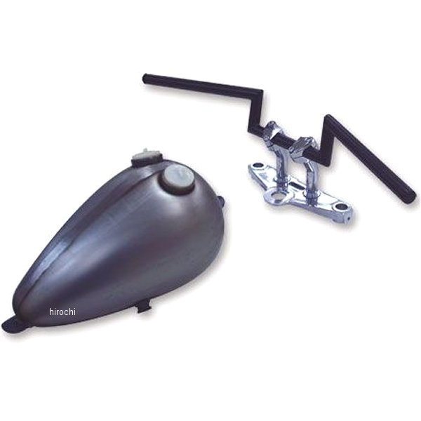 2051-0103 ガッツクローム Z BAR 4インチ ヘコミ無し 黒