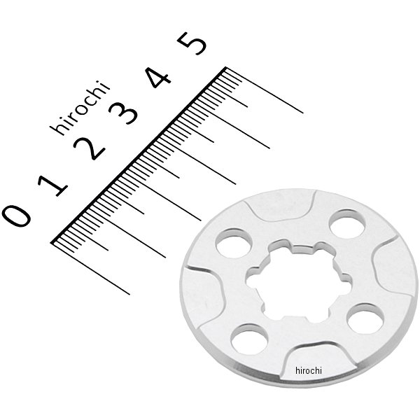 205701-03 シフトアップ アルミドライブ スプロケット ロックプレート シルバー モンキー/XR50/100