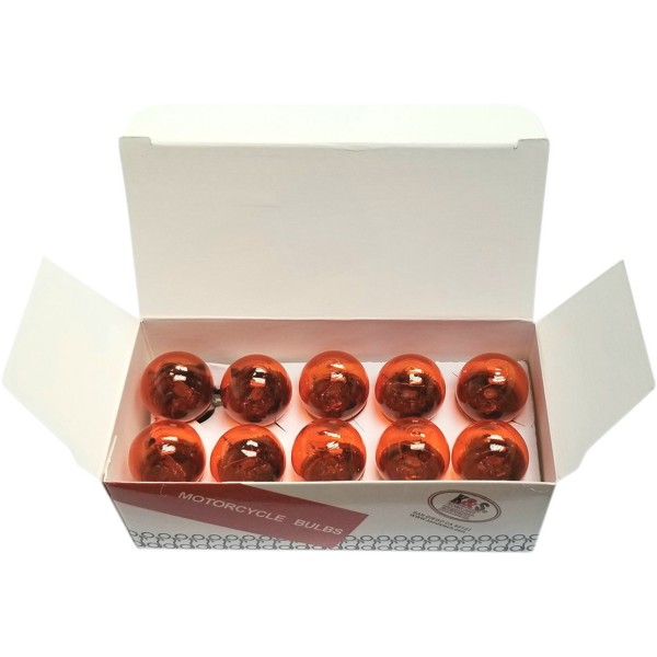 2060-0717 25-8037AP ケーアンドエス K&S バルブ 12V 23W シングル球 アンバー 10個入り