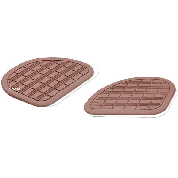 208-0031 キジマ ニーグリップパッド タイプ3 左右セット 茶