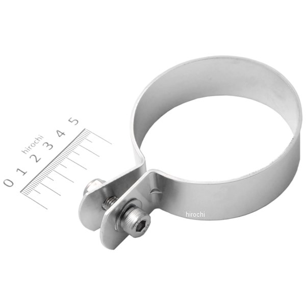 209-2803 キジマ アルミマフラーバンド 80mm シルバー