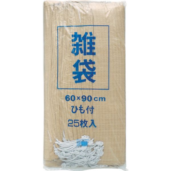 20925P 萩原工業(株) 萩原 収納袋 雑袋No.209(シボリロープ付) 60cm×90cm ベージュ