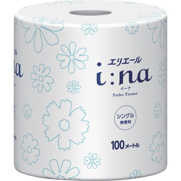 21001140 i：naトイレットティシューシングル100m個包装・無香料(21000442/21001140)
