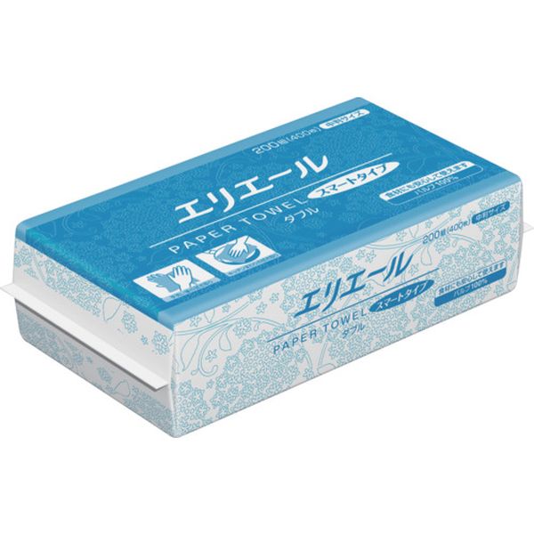 21001287 689-6749 (株)EBS エリエール ペーパータオル スマートタイプ ダブル中判