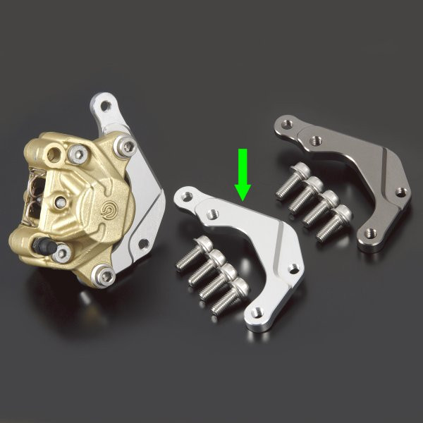 210056-03 シフトアップ brembo 2pods (Φ34 ) キャリパーサポート シルバー XR50/100 NSF100