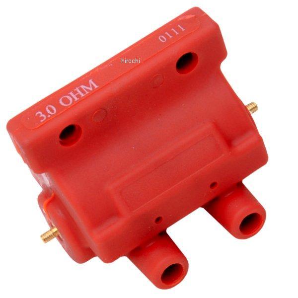 2102-0217 DRAG イグニッションコイル 3Ω デュアルファイアー 電子イグニッション 赤 31609-80