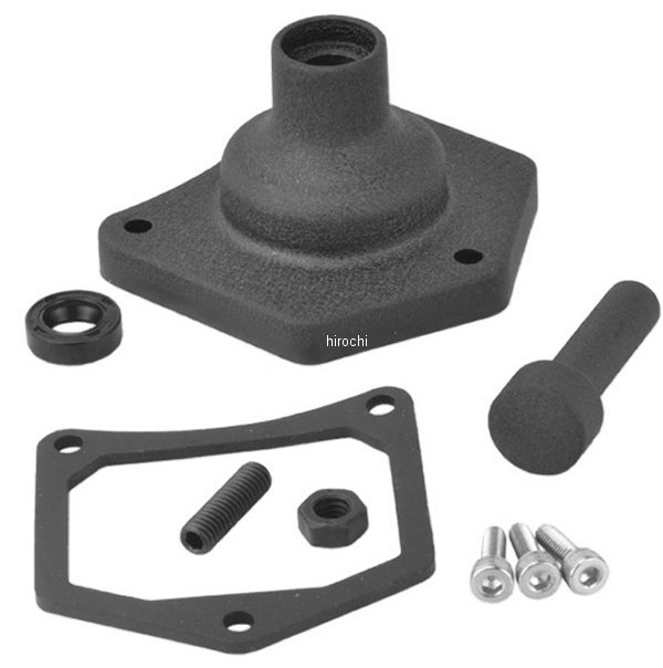 2110-0995 DRAG ソレノイドエンドカバー/スターターボタン 1.2kW/1.4kW 黒(つや消し)