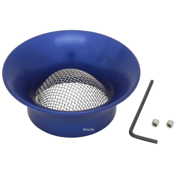 211926-01 シフトアップ ユニバーサル アルミマシンドエアファンネル 44mm VM26 青