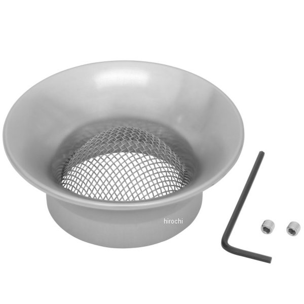 211926-03 シフトアップ ユニバーサル アルミマシンドエアファンネル 44mm VM26 シルバー