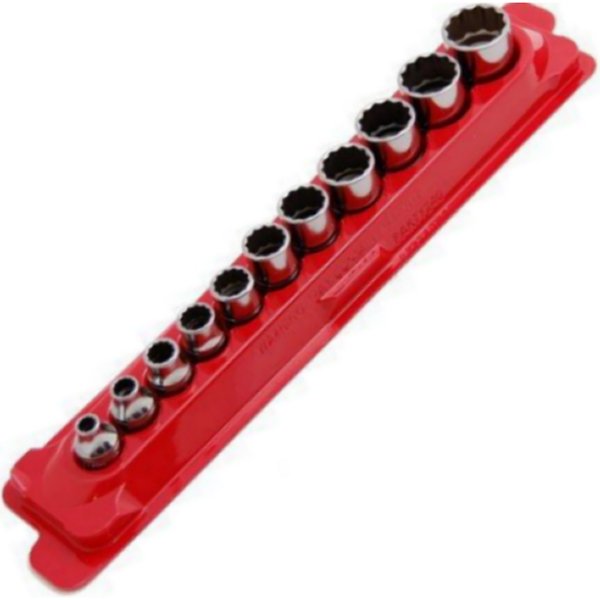 211FY スナップオン Snap-on 3/8インチ ソケット シャロー 12角 インチサイズ 11点セット