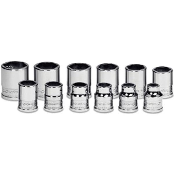 212YFSMY スナップオン Snap-on フランクドライブエクストラ 3/8インチ シャロー ソケットセット 6角 12個セット