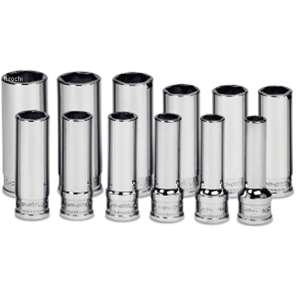 212YSFSMY スナップオン Snap-on フランクドライブエクストラ 3/8インチ ディープ ソケットセット 6角 12個セット