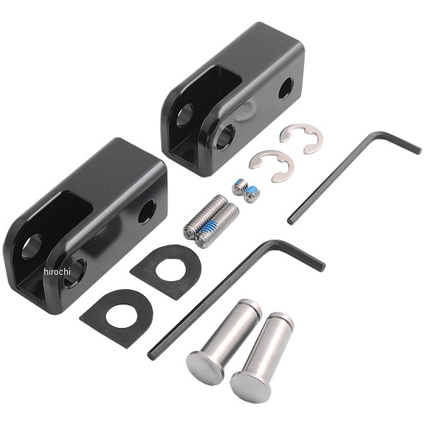 213-1881 キジマ ステップアップ ブラケット ボルト 黒 左右セット