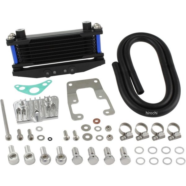 215246-61 シフトアップ オイルクーラーKIT ヘッドトップマウント 取り出し付き モンキー、ゴリラ ブルーパイプ