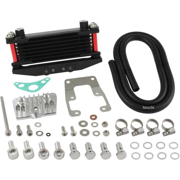 215246-62 シフトアップ オイルクーラーKIT ヘッドトップマウント 取り出し付き モンキー、ゴリラ レッドパイプ