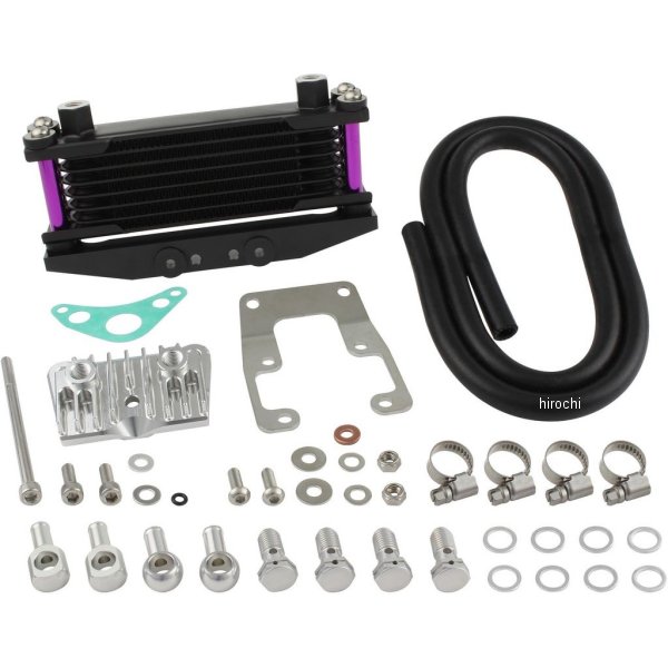 215246-65 シフトアップ オイルクーラーKIT ヘッドトップマウント 取り出し付き モンキー、ゴリラ ブルーベリーパイプ