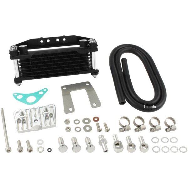 215247-63 シフトアップ オイルクーラーKIT ヘッドボトムマウント 取り出し付き モンキー、ゴリラ シルバーパイプ