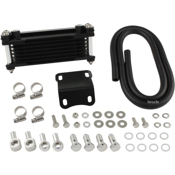 215248-63 シフトアップ オイルクーラーKIT ヘッドライトボトムマウント 取り出し付き モンキー、ゴリラ シルバーパイプ