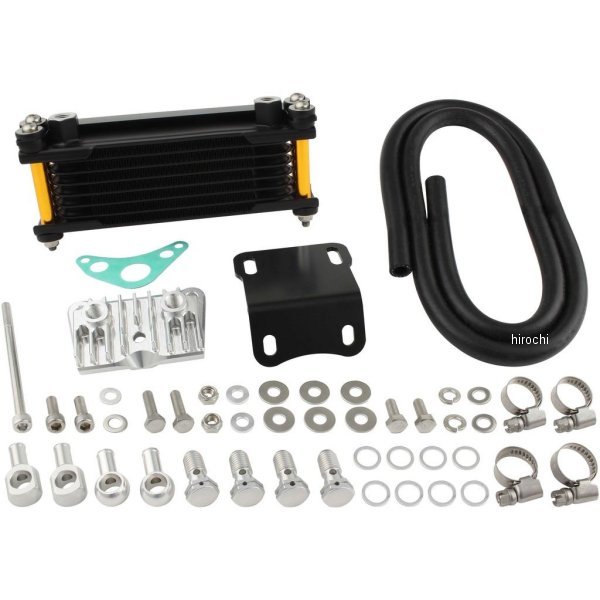 215248-64 シフトアップ オイルクーラーKIT ヘッドライトボトムマウント 取り出し付き モンキー、ゴリラ ゴールドパイプ