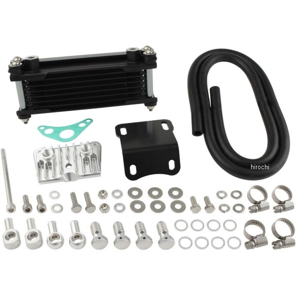 215248-69 シフトアップ オイルクーラーKIT ヘッドライトボトムマウント 取り出し付き モンキー、ゴリラ ガンメタパイプ