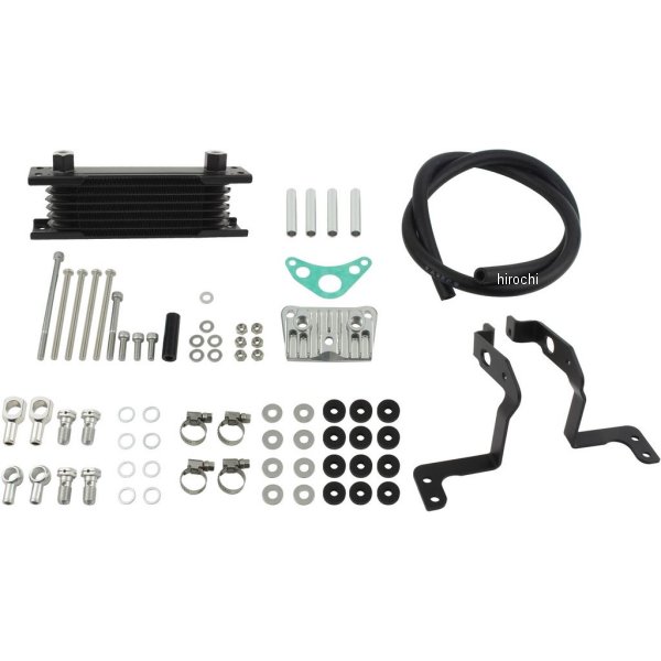 215249-63 シフトアップ オイルクーラーKIT フレームマウント 取り出し付き モンキー、ゴリラ シルバーパイプ