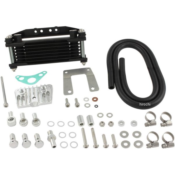 216247-69 シフトアップ オイルクーラーKIT ヘッドボトムマウント 取り出し付き スーパーカブ50/70/90、リトルカブ ガンメタパイプ
