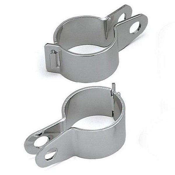 217-2011 キジマ ウインカーブラケット(2点バンド式) ４１mm メッキ (2個入り)