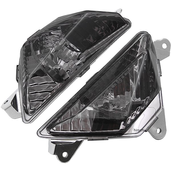 217-4441 キジマ ウインカーレンズセット 13年以降 ニンジャ250 スモーク フロント用