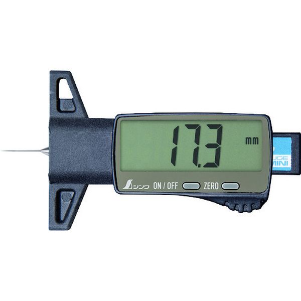19310 シンワ測定(株) シンワ デジタルデップスゲージ ミニ 25mm 金属測定子 測定ガイドセット