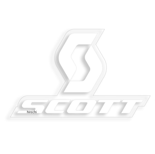 217636-2374-1 スコット SCOTT バーチカル ステッカー 白 5cm