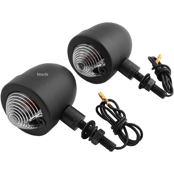 219-1022 キジマ ウインカーランプ バネットスモール 黒/クリア 左右ペア