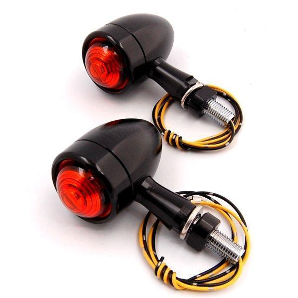 219-1090 キジマ ウインカーランプ スターマインB4 黒アルマイト/アンバー (左右ペア)