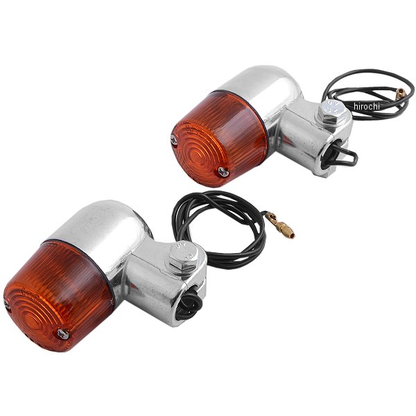 219-5076 キジマ ウインカーランプ スモール クローム/アンバー 左右ペア