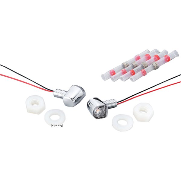 219-5195 キジマ ウインカーランプ Nanoシングル 12V1.5W クロームメッキ 2個入り