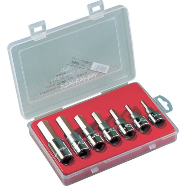 21SBS7 (株)エイト エイト 六角ソケットビット 寸法(差込角12.7mm) 7本セット 5～17mm