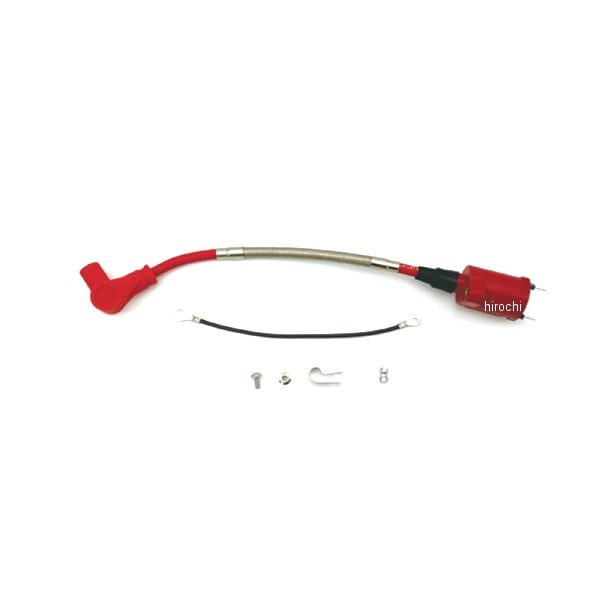 221010-24 POSH ポッシュ スピードプロツインシリコンプラグコード ステンレスブレイデッドタイプ付 NSR50/NS-1 レッド/レッド