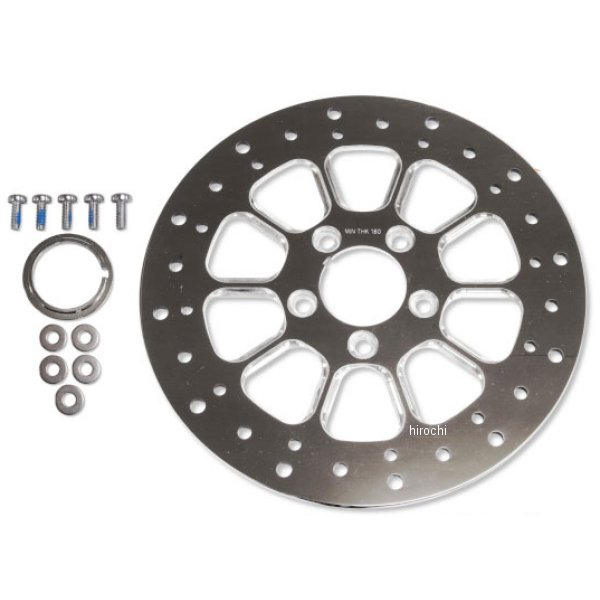 23-0660 ガッツクローム V-TWIN 11.5インチ ディスク 10スポーク ステンレス 85年以降