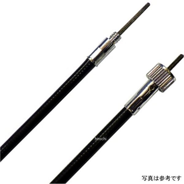 2300-0040 ガッツクローム スピードメーターケーブル プレミアムケーブル フロント用 35インチ 12mmナット 黒