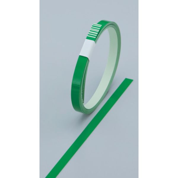 235311 ヘルメット用ラインテープ 緑 HLM-E(小) 10幅×700mm 10本組 無反射タイプ